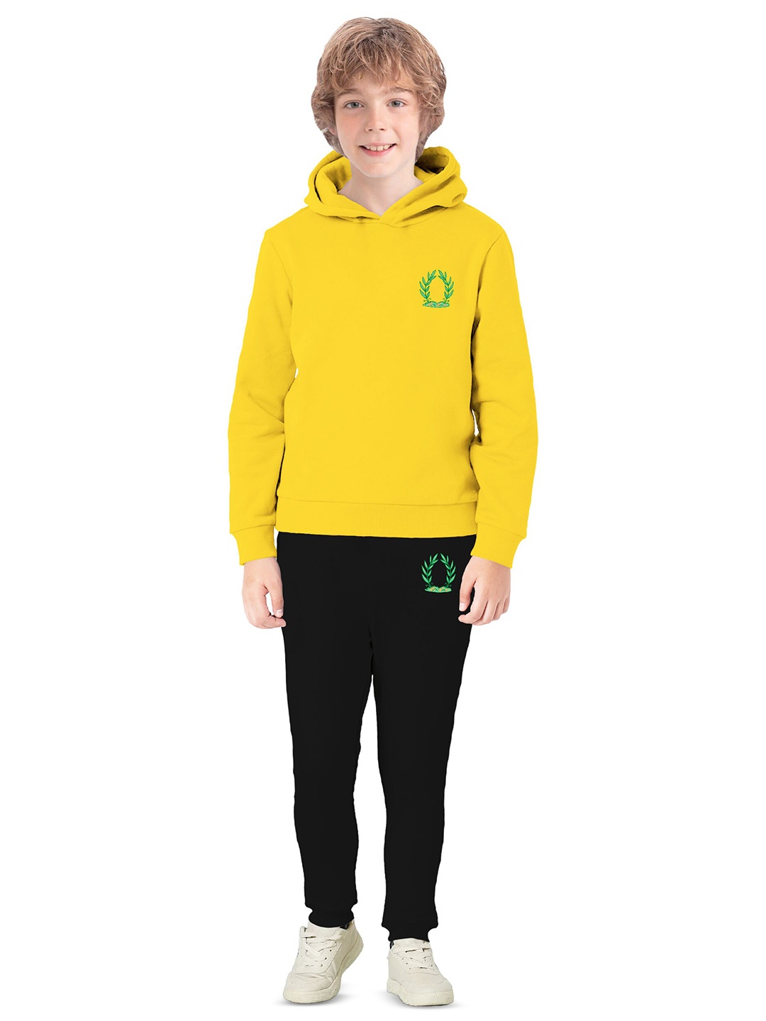 

BAESD Boys Graphic Printed Hooded Long Sleeves Pullover Sweatshirt, Yellow