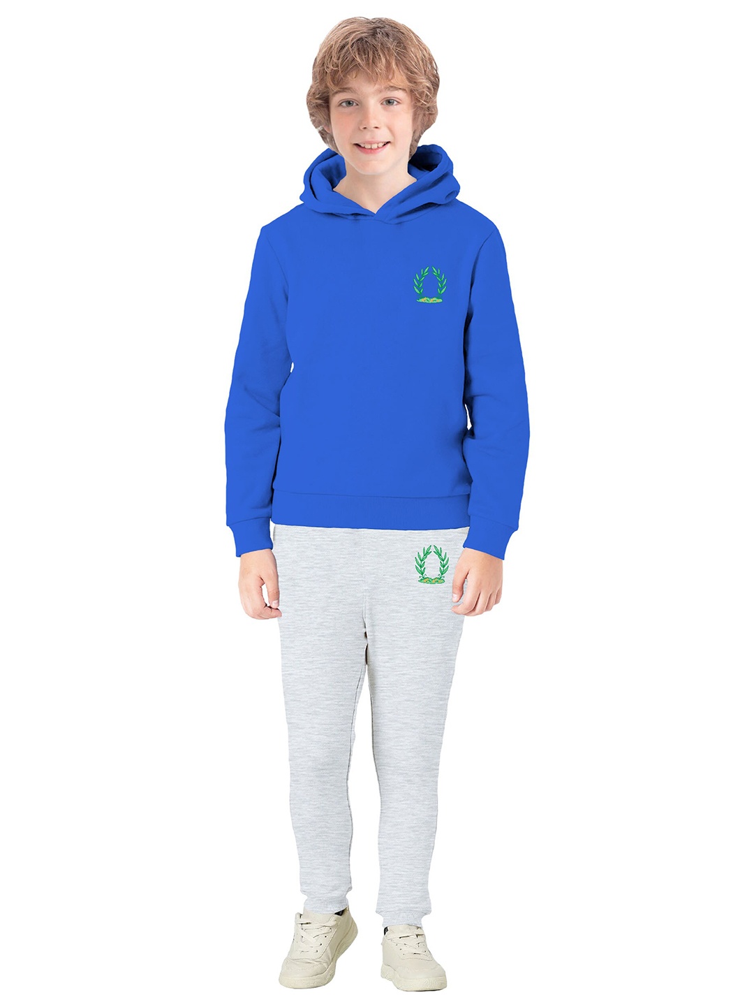 

BAESD Boys Typography Printed Hooded Fleece Cotton Sweatshirt, Blue