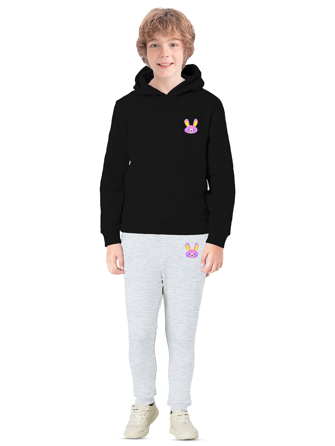 

BAESD Boys Printed Graphic Hooded Long Sleeves Pullover Sweatshirt, Black