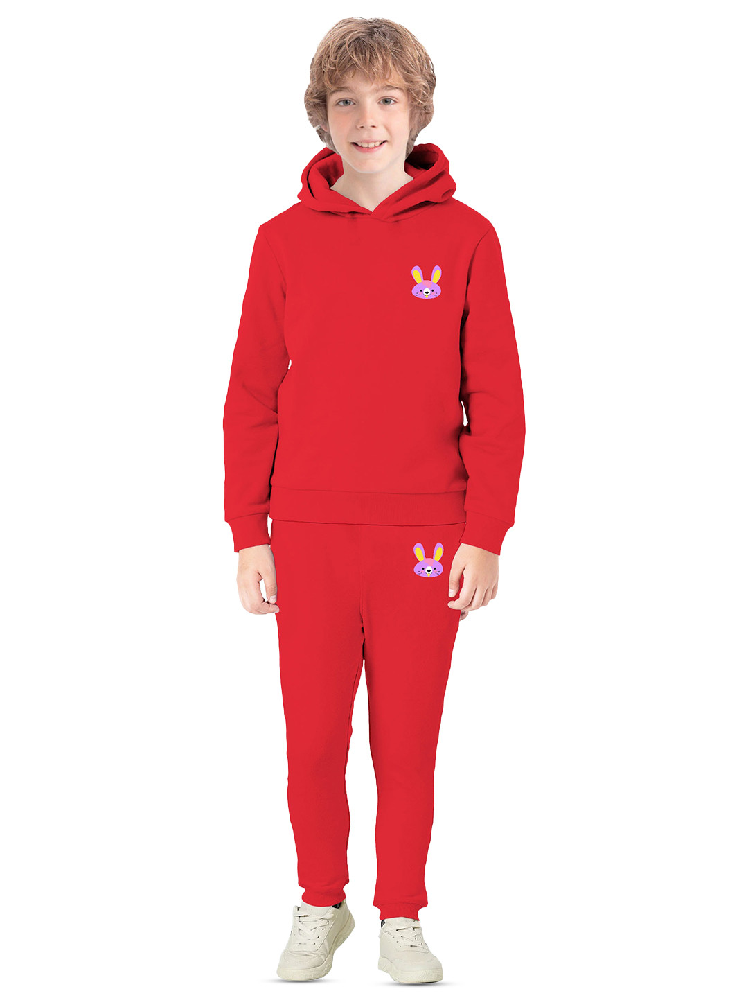 

BAESD Boys Graphic Printed Fleece Hooded Sweatshirts, Red