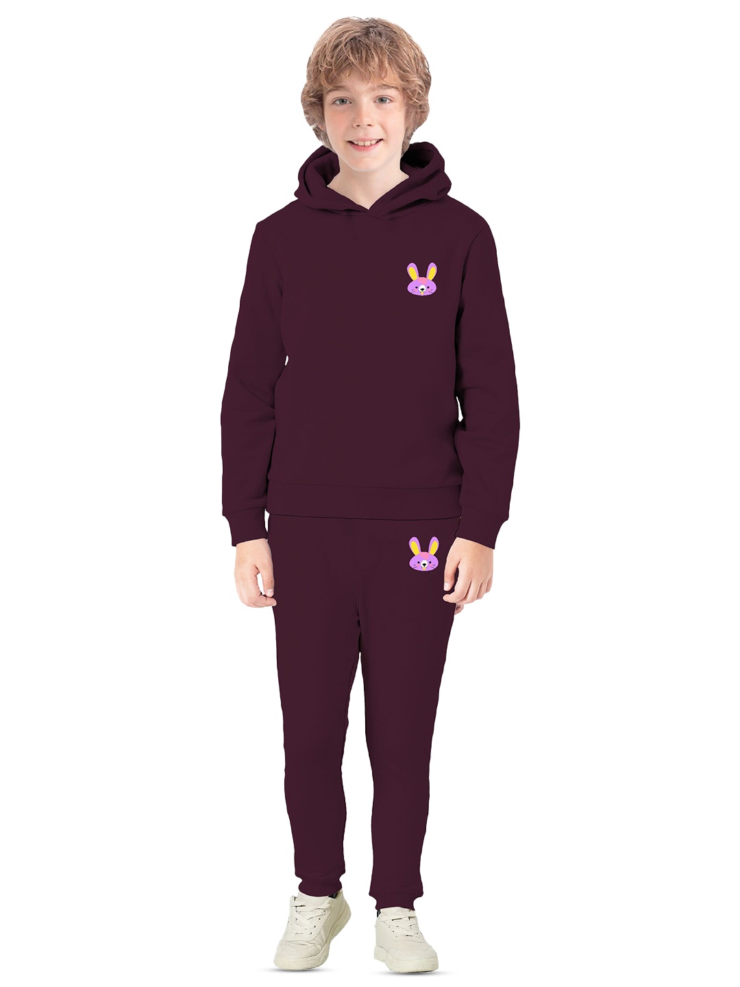 

BAESD Boys Printed Hooded Sweatshirt, Maroon