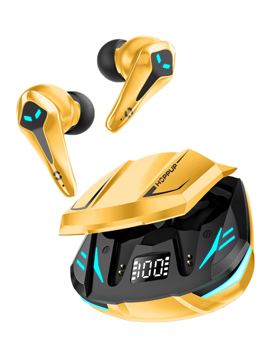 

HOPPUP Predator Xo3 Gaming Earbuds Headphones, Yellow