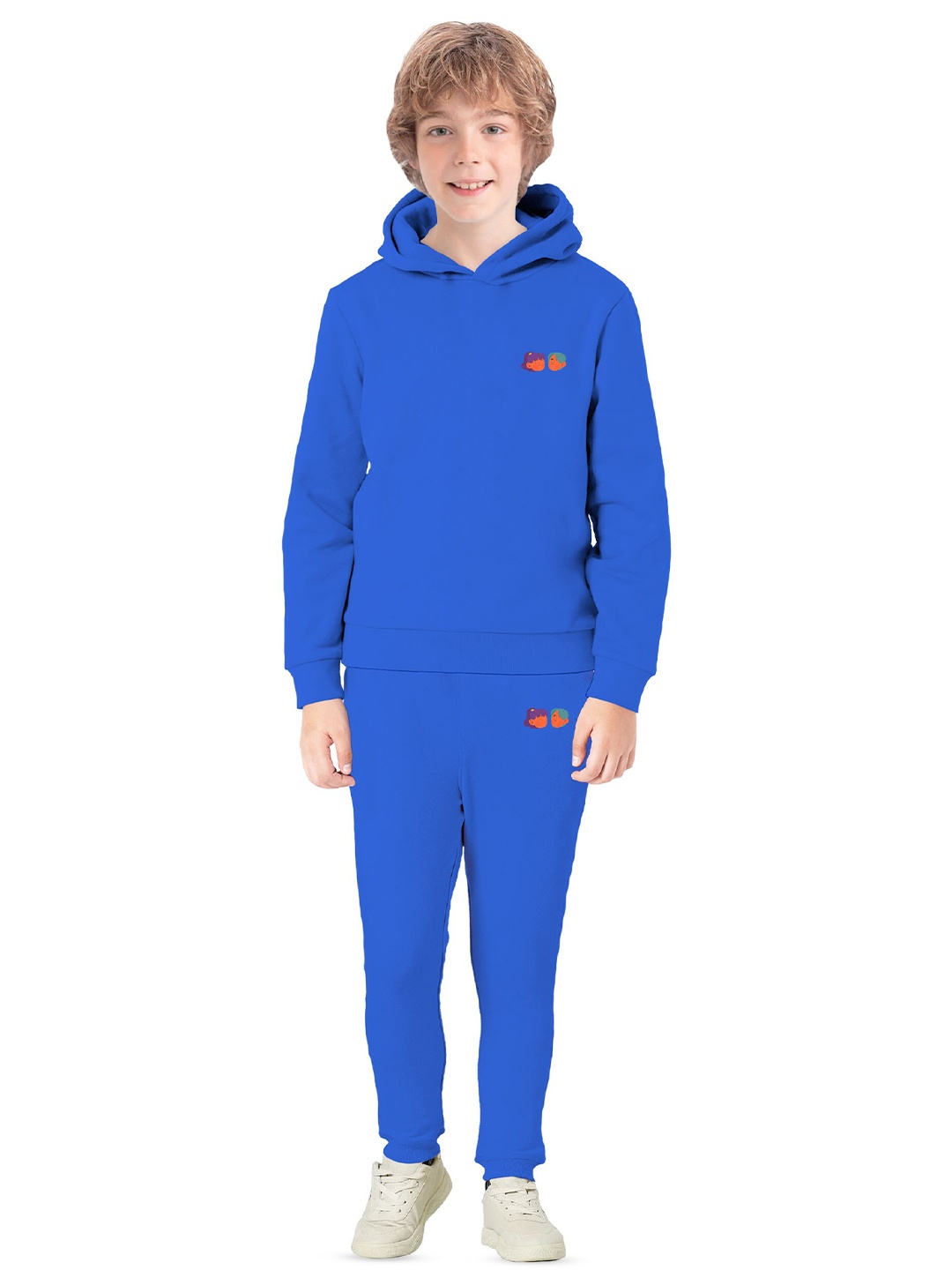

BAESD Boys Printed Hooded Fleece Sweatshirt With Joggers, Blue