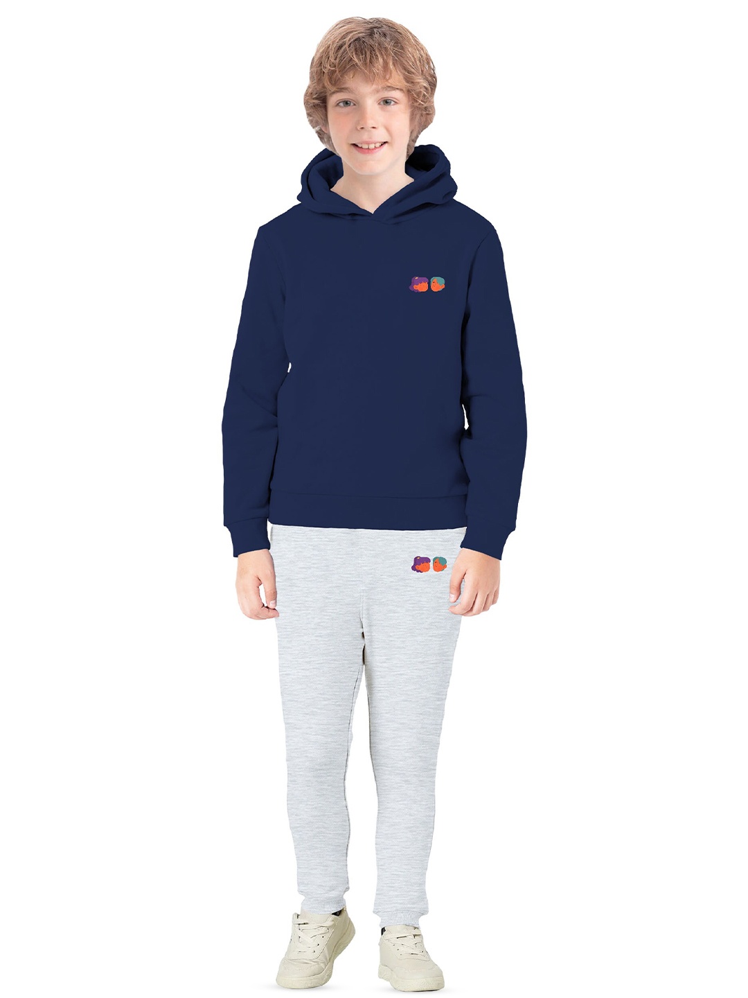 

BAESD Boys Printed Graphic Hooded Long Sleeves Pullover Sweatshirt, Navy blue