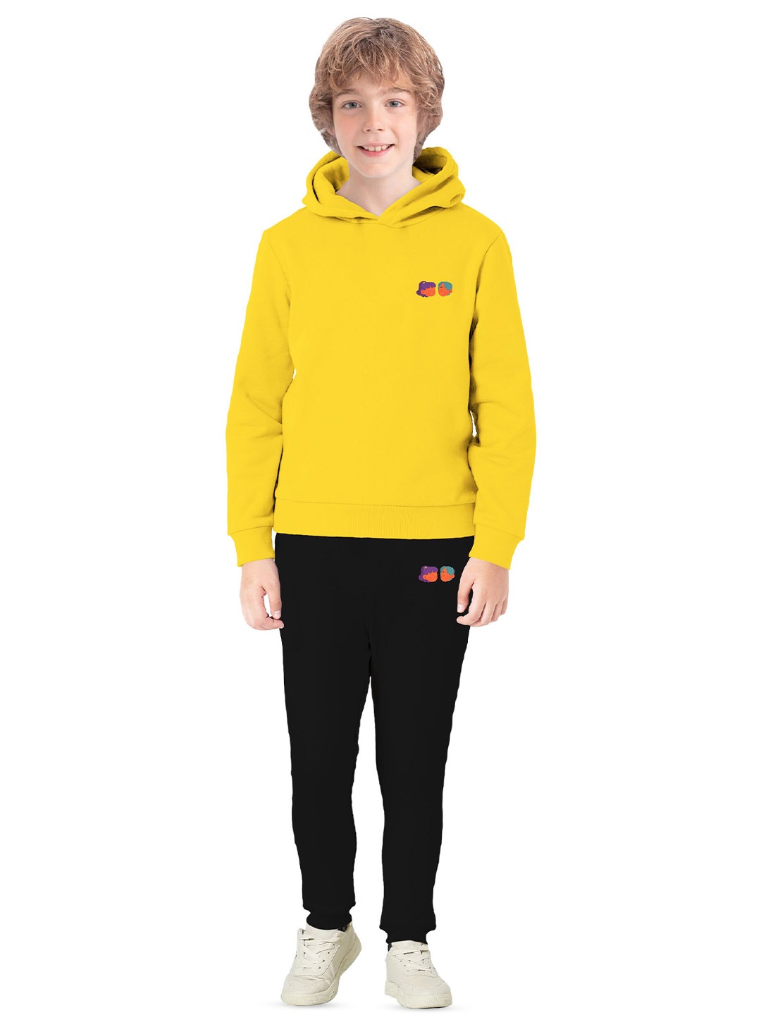 

BAESD Boys Printed Graphic Hooded Long Sleeves Pullover Sweatshirt, Yellow