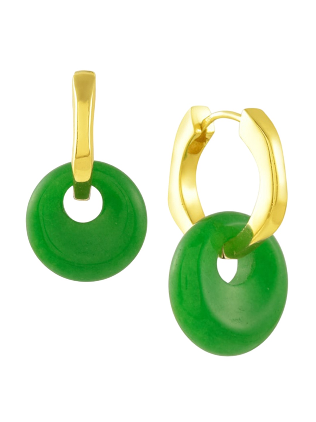 

ARVINO Gold-Plated Contemporary Drop Earrings