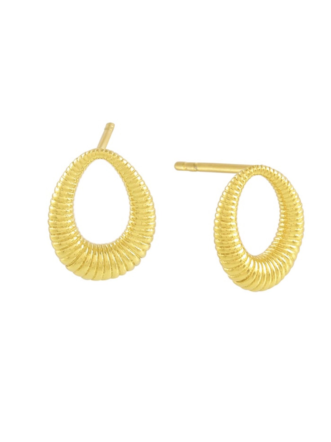 

ARVINO Gold-Plated Circular Studs Earrings