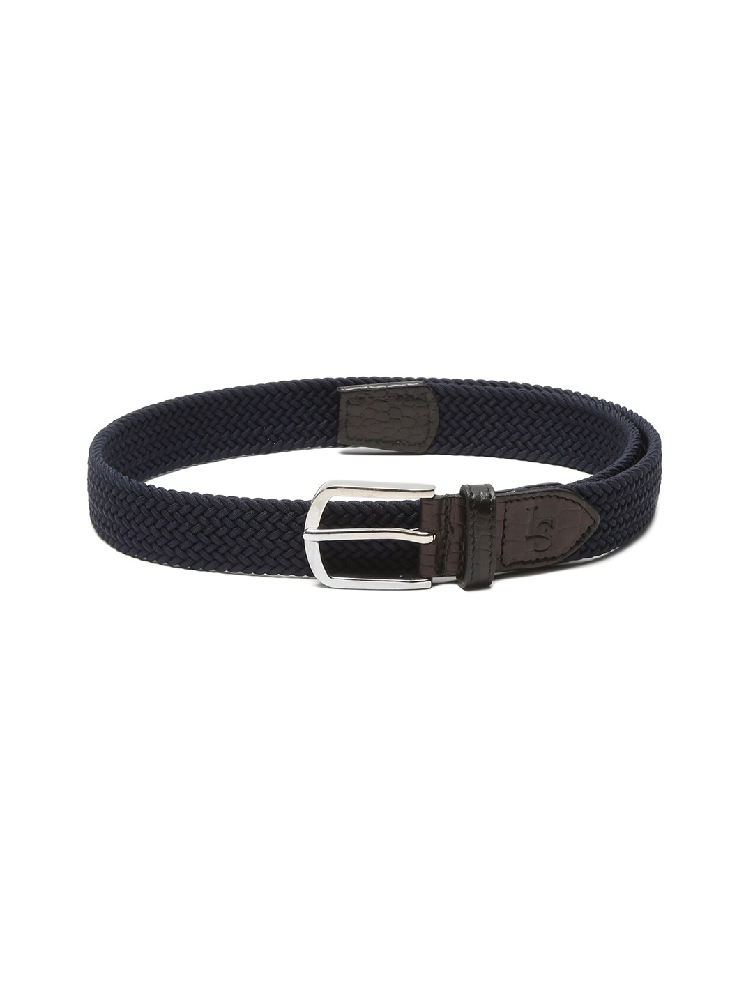 

LOUIS STITCH Men Braided Stretchable Belt, Blue