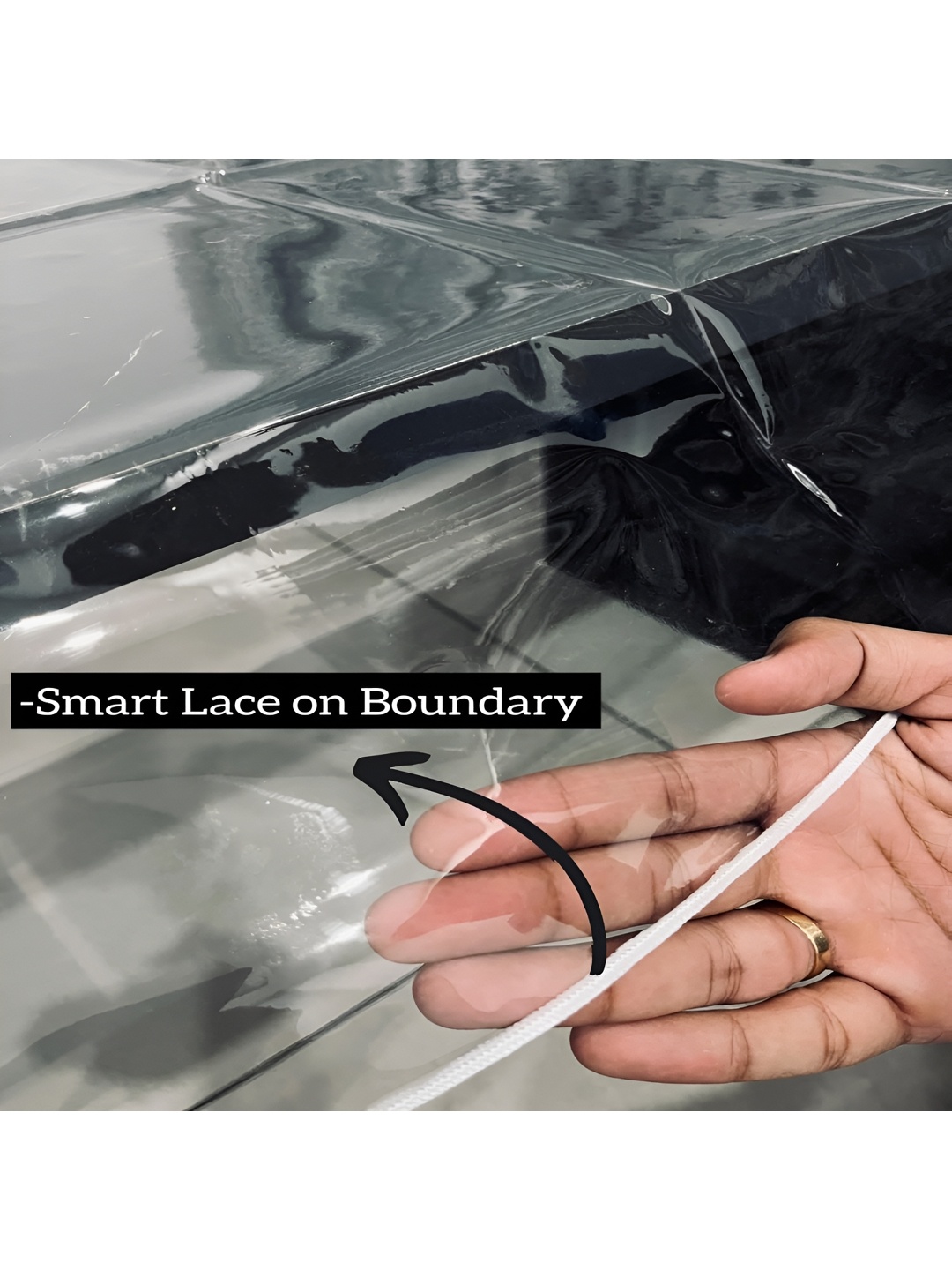 

Homerz Transparent Rectangle Waterproof Table Cover