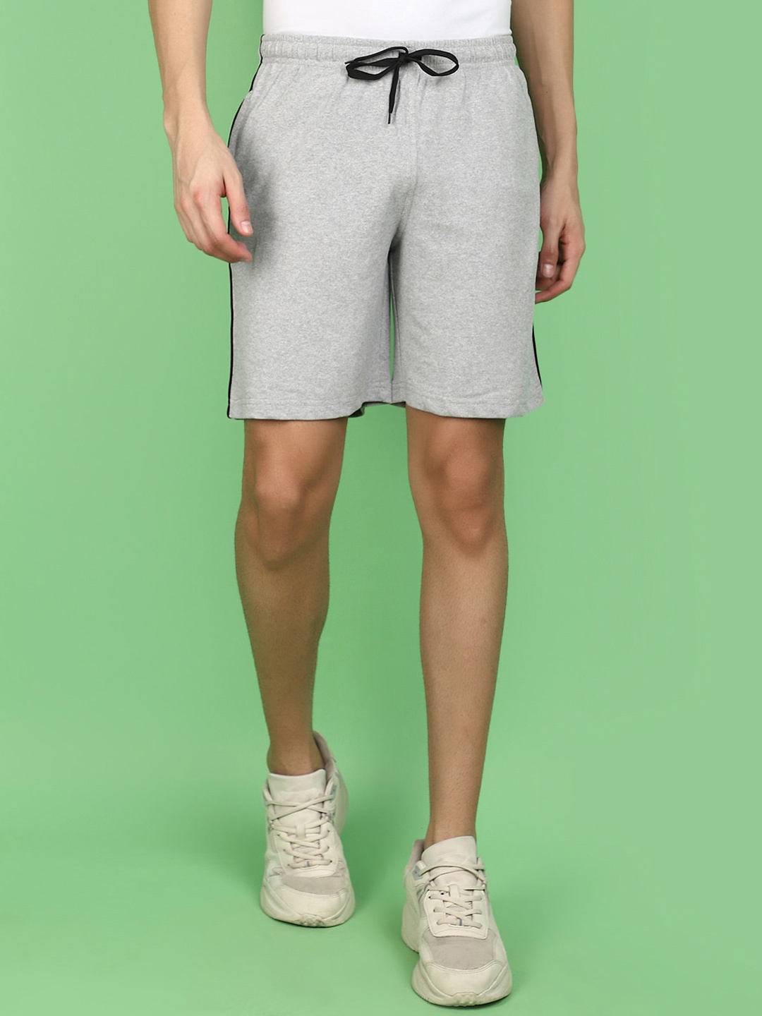 

V-Mart Men Cotton Shorts, Grey