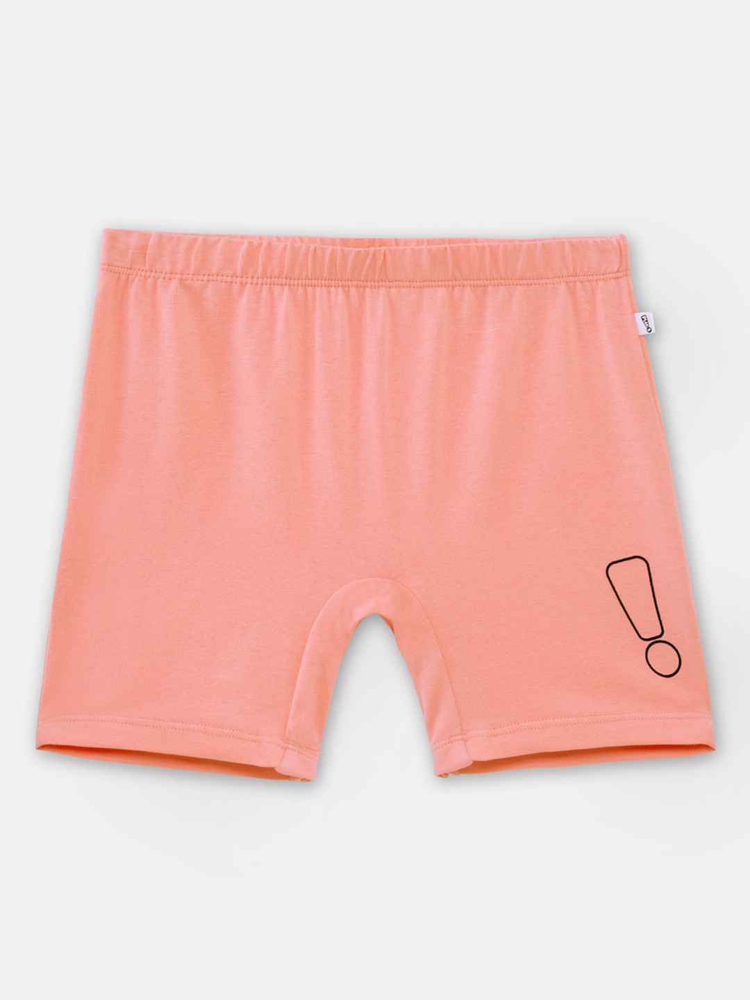 

You Got Plan B Girls High-Rise Antimicrobial Shorts, Peach