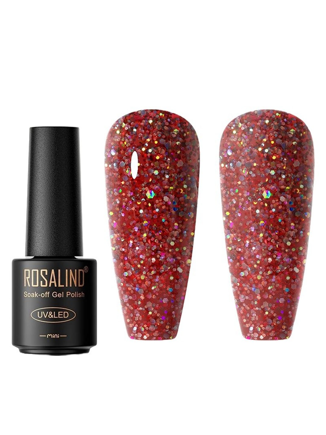 

ROSALIND UV & LED Soak Off Long Wearing Mini Gel Nail Polish 7 ml - Shade C199, Maroon