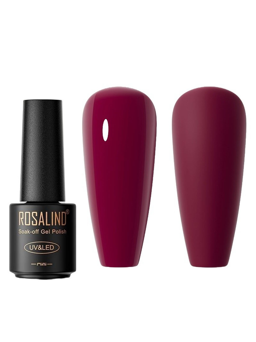 

ROSALIND UV & LED Soak Off Long Wearing Mini Gel Nail Polish 7 ml - Shade C361, Maroon