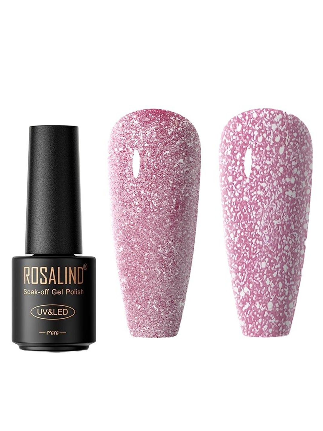

ROSALIND UV & LED Soak Off Long Wearing Mini Gel Nail Polish 7 ml - Shade C122, Pink