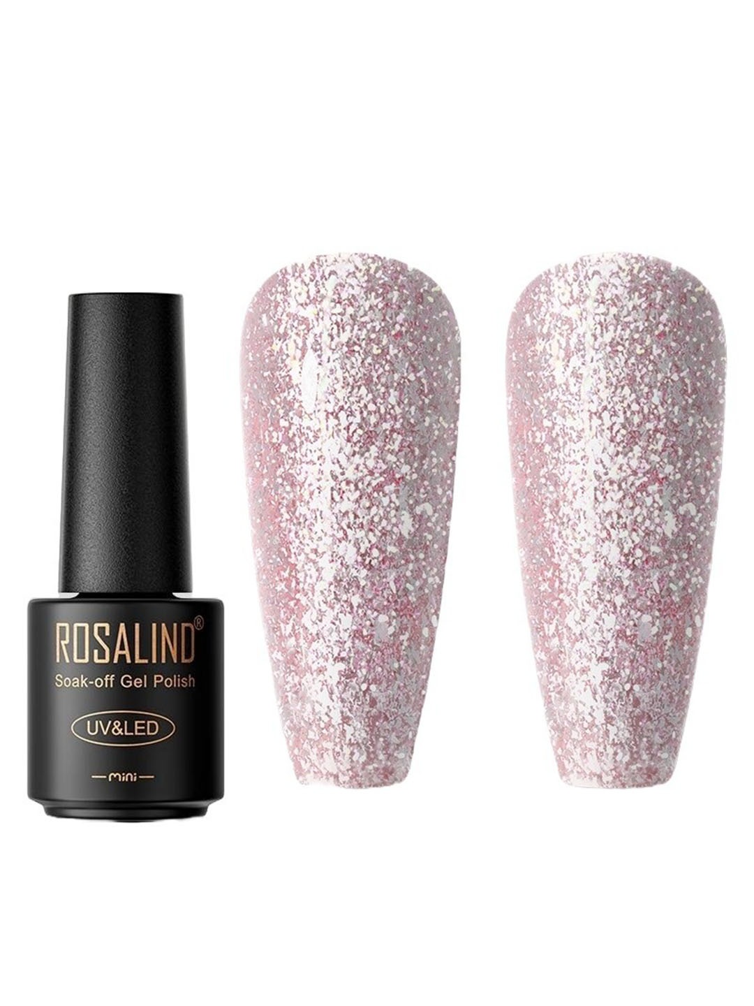 

ROSALIND UV & LED Soak Off Long Wearing Mini Gel Nail Polish 7 ml - Shade C182, Pink