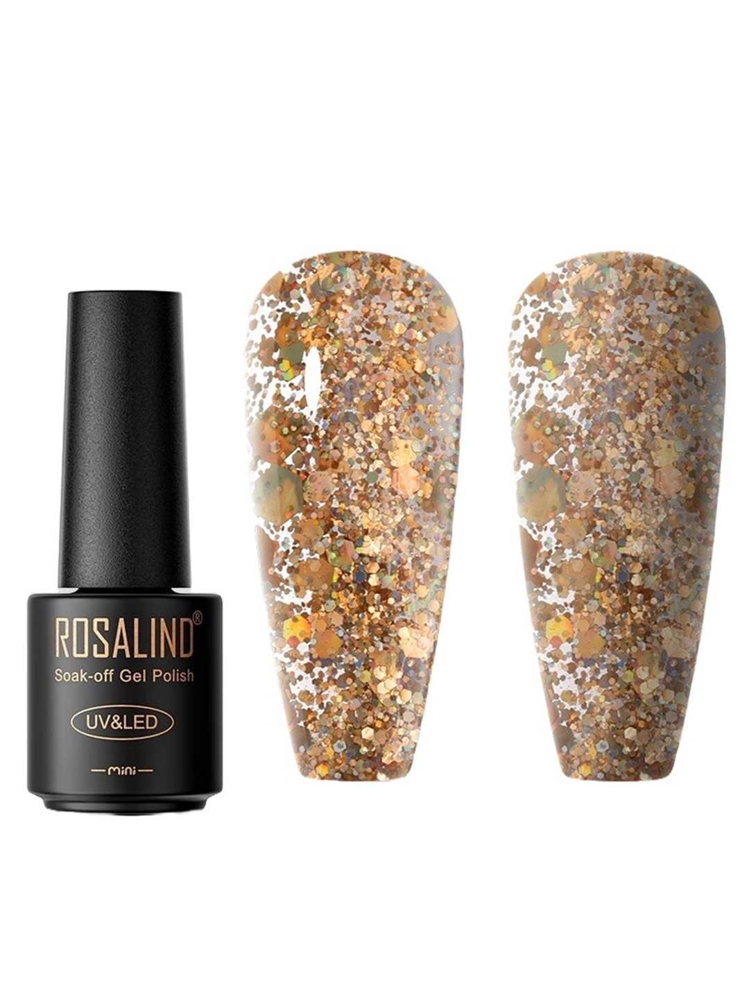 

ROSALIND UV & LED Soak Off Gel Polish - 7ml - C038, Gold