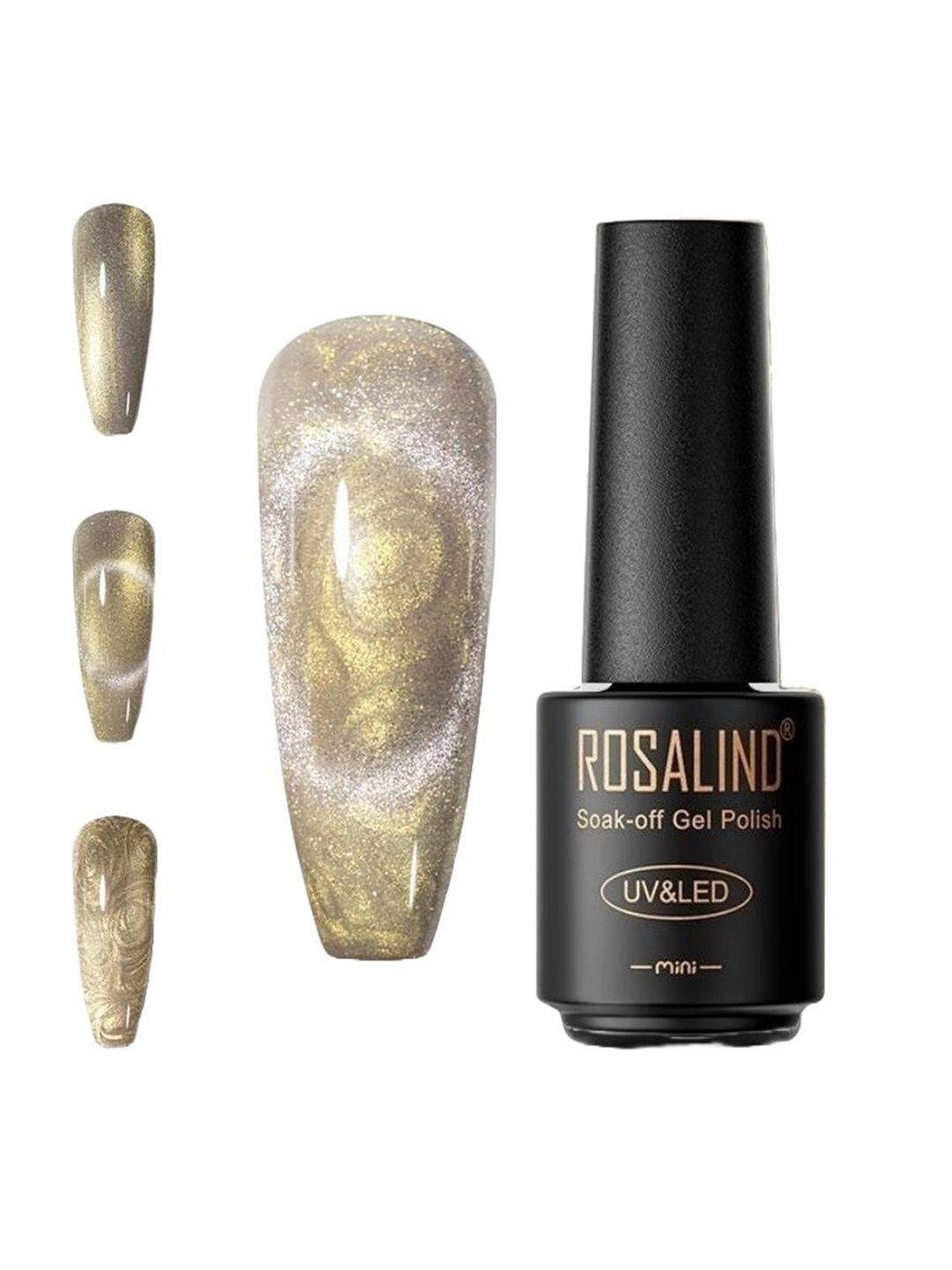 

ROSALIND Soak Off UV & LED Gel Nail Polish 7ml - C459, Gold