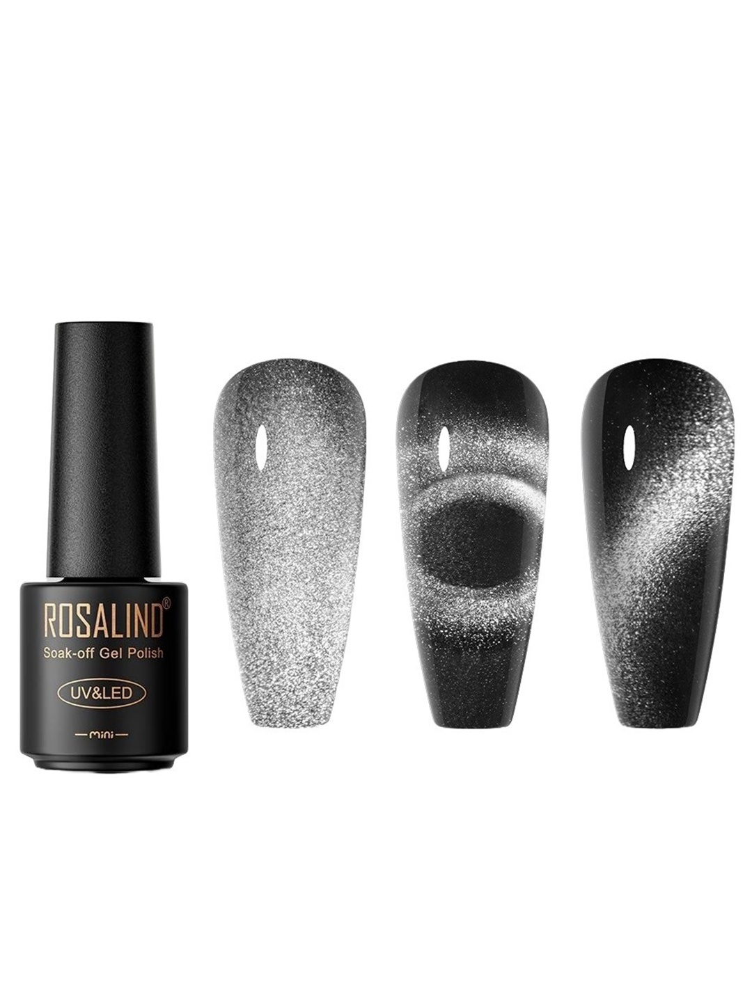 

ROSALIND Soak Off UV & LED Gel Nail Polish 7ml - C267, Black