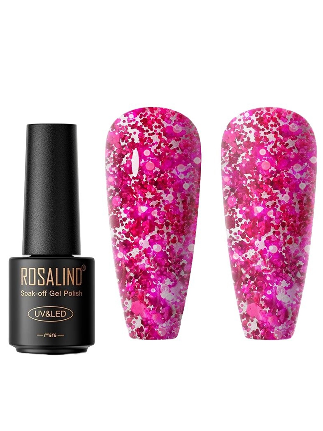 

ROSALIND Soak Off UV & LED Gel Nail Polish 7ml - C301, Fuchsia