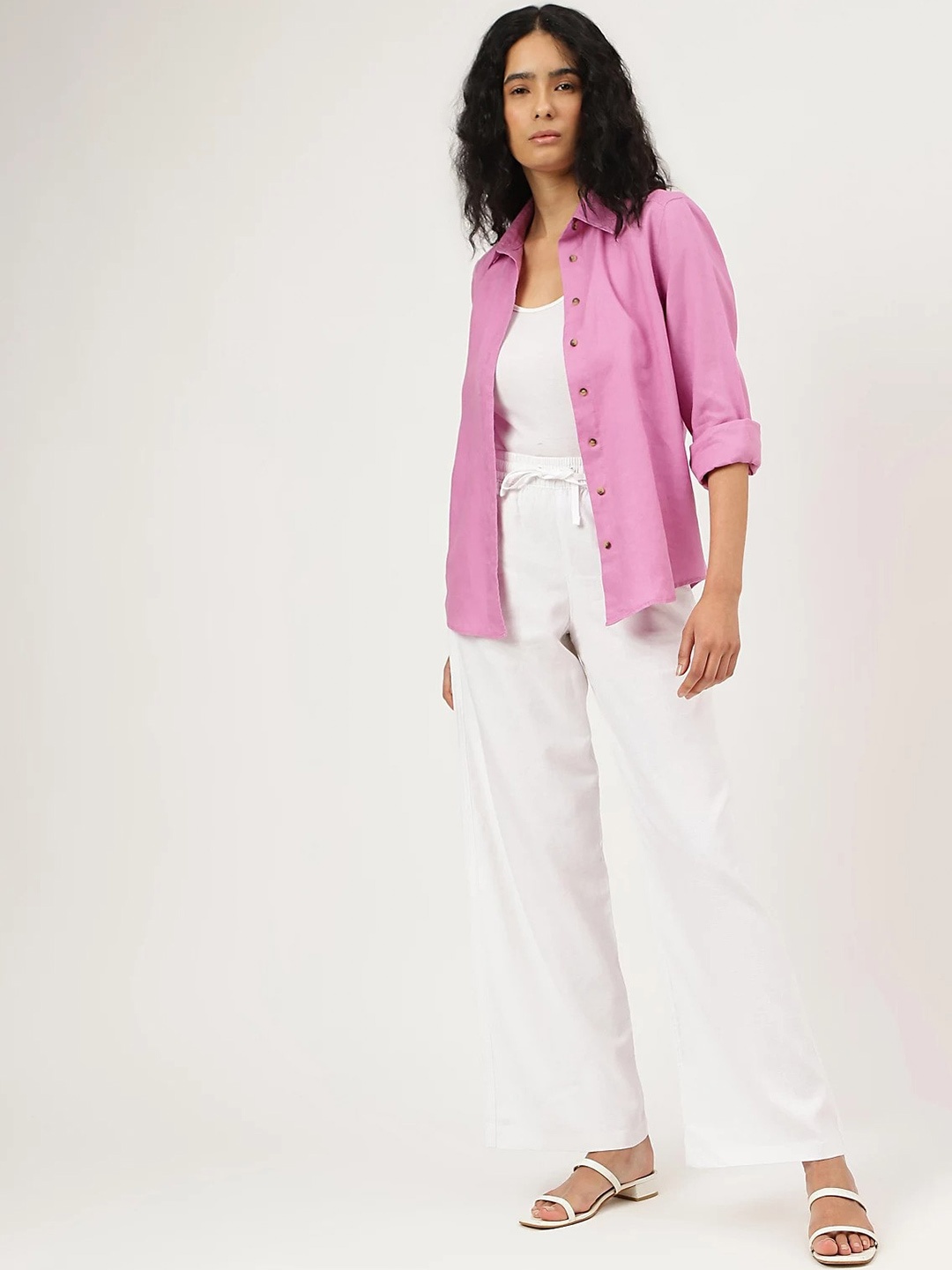 

Marks & Spencer Spread Collar Casual Shirt, Pink