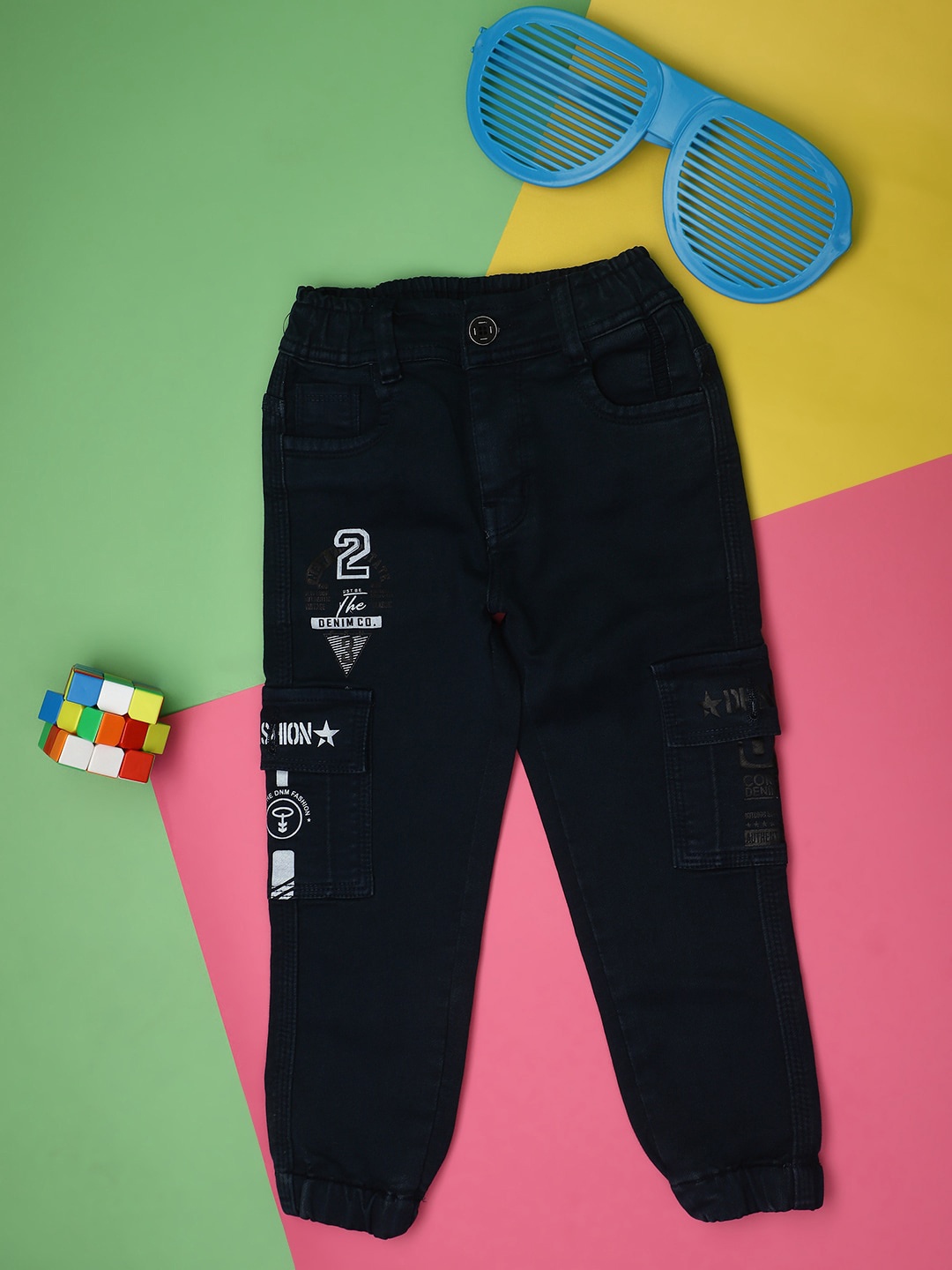 

V-Mart Boys Mid-Rise Highly Distressed Jeans, Blue