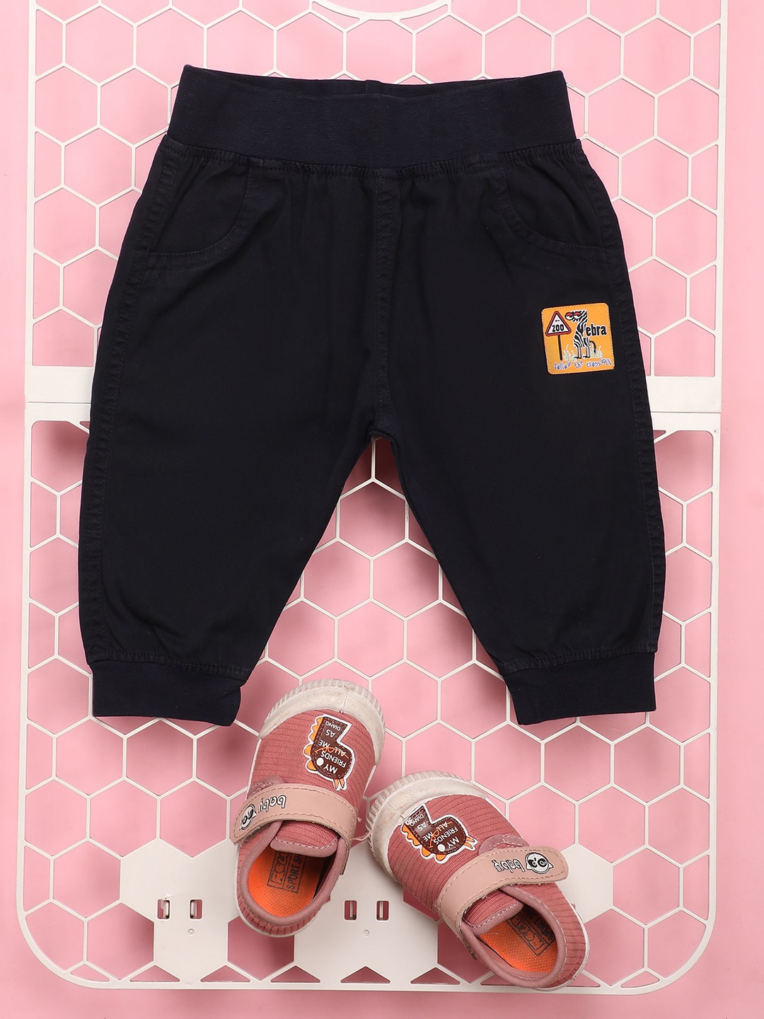 

V-Mart Infants Mid-Rise Clean Look Jogger Jeans, Blue