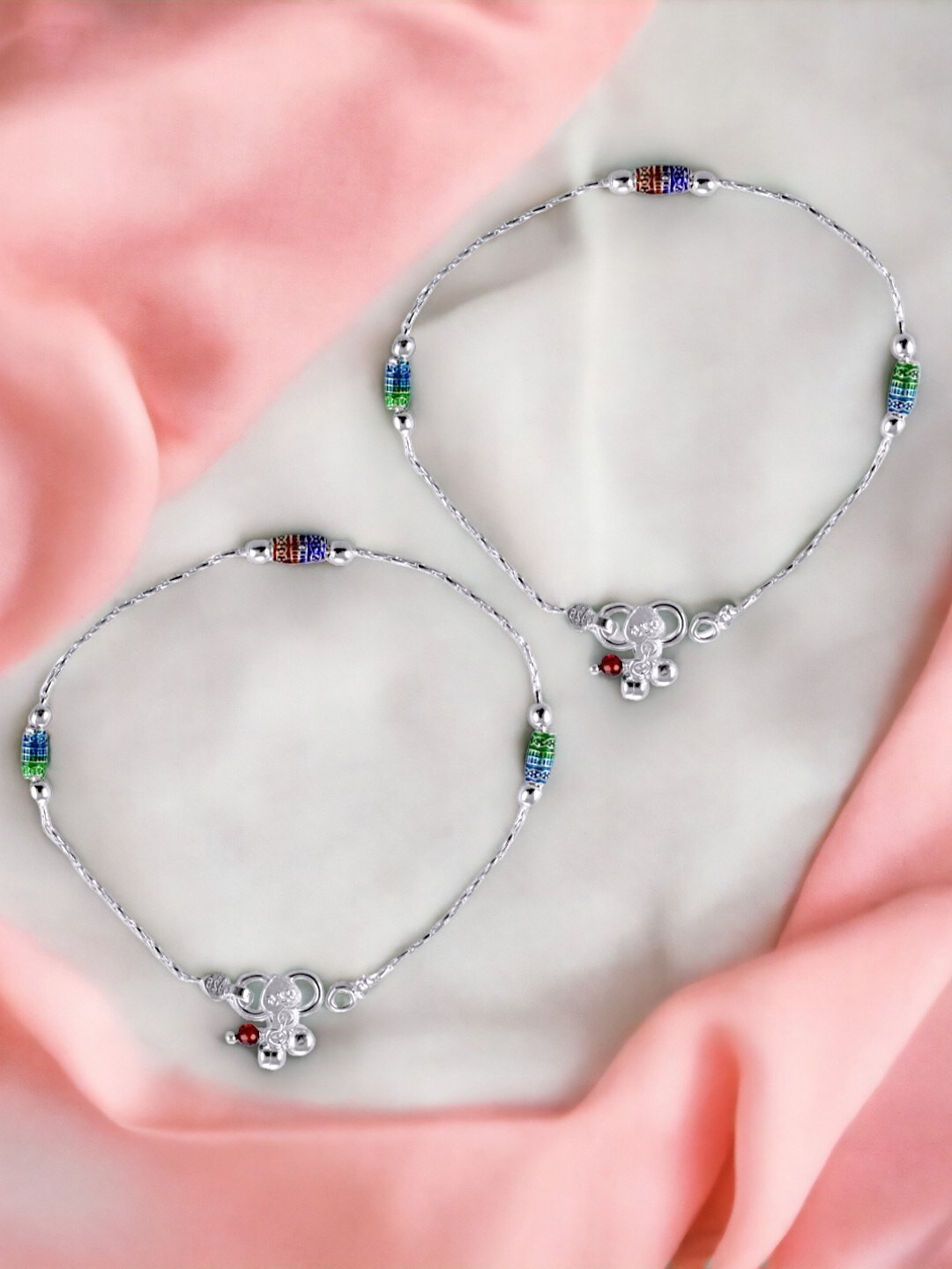 

Taraash 925 Sterling Silver Beaded Anklet