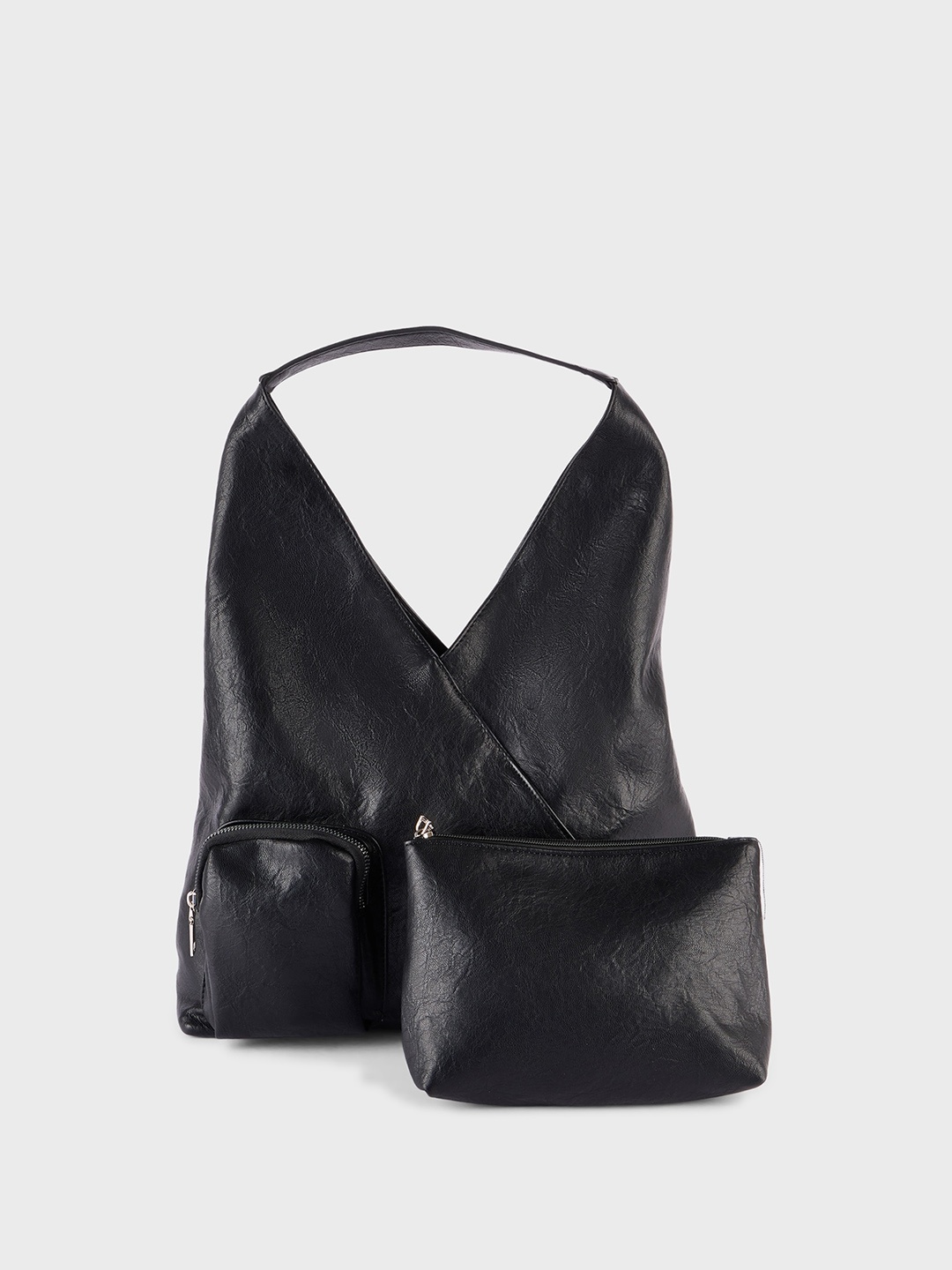 

20Dresses Black Structured Shoulder Bag