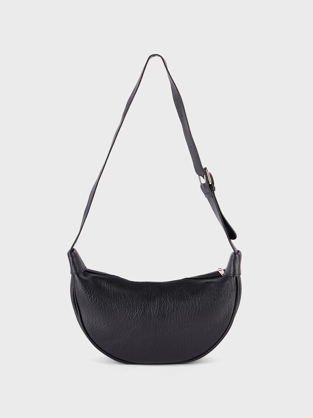 

20Dresses Textured Half Moon Hobo Bag, Black