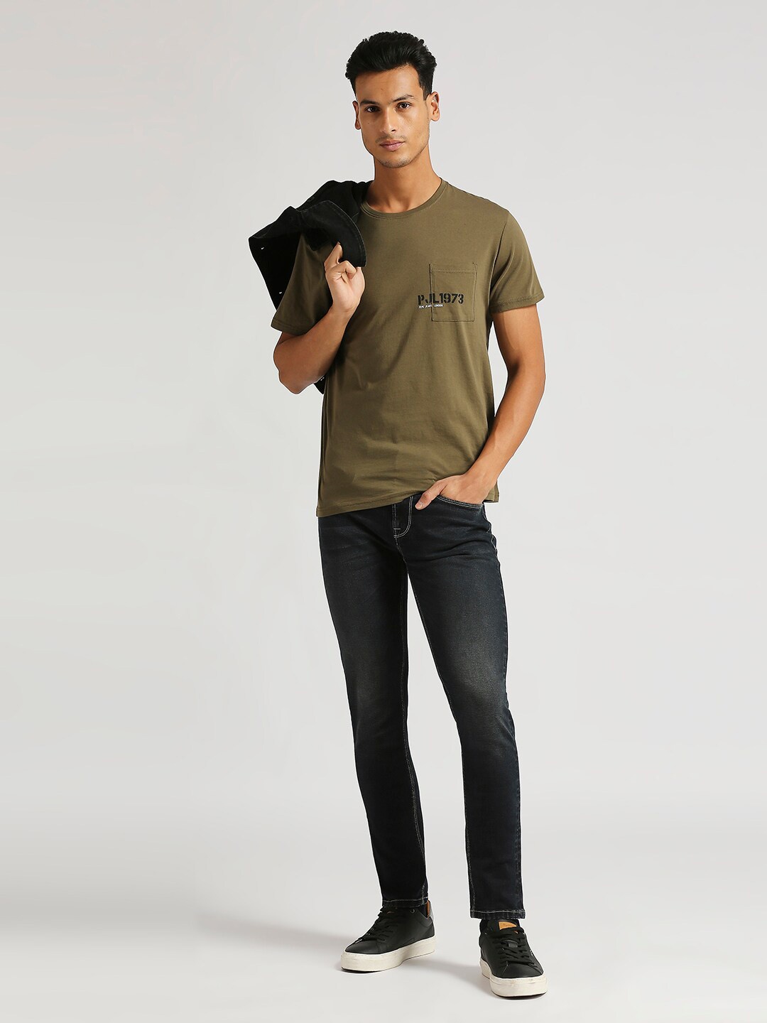 

Pepe Jeans Murray Pure Cotton Pockets Slim Fit Utility Pocket T-shirt, Olive