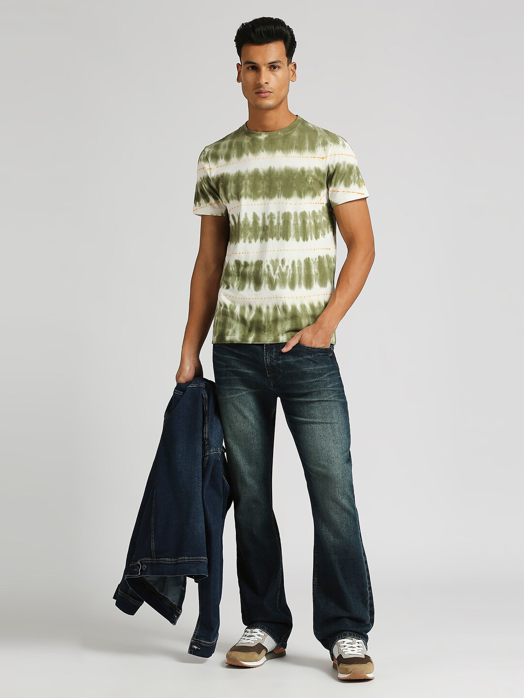 

Pepe Jeans Tatum Tie & Dye Slim Fit Pure Cotton T-shirt, Green