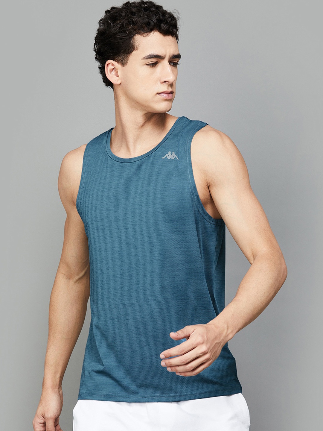 

Kappa Round Neck Sleeveless T-shirt, Teal