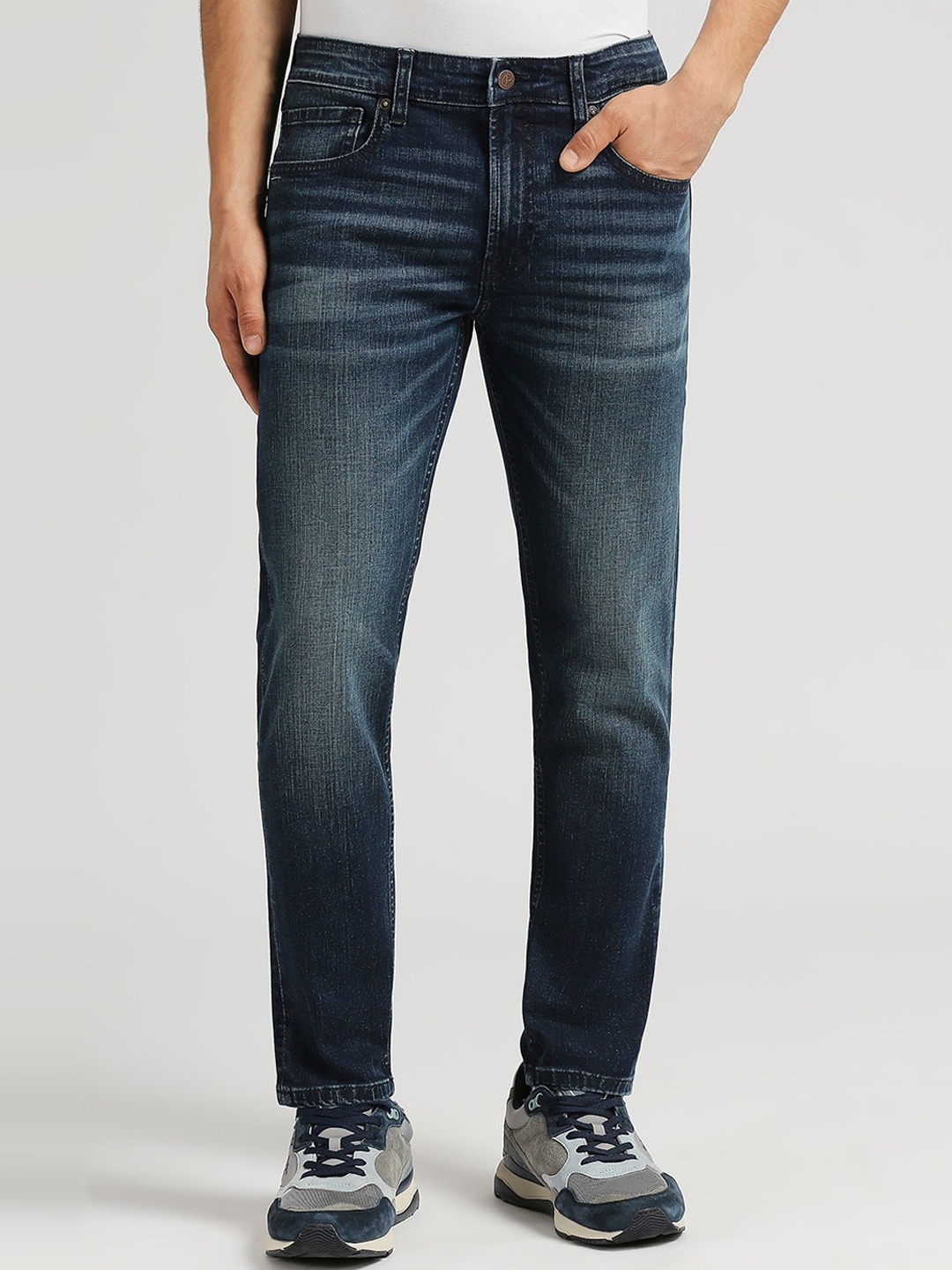 

Pepe Jeans Men Chinox Super Skinny Fit Light Fade Stretchable Jeans, Blue