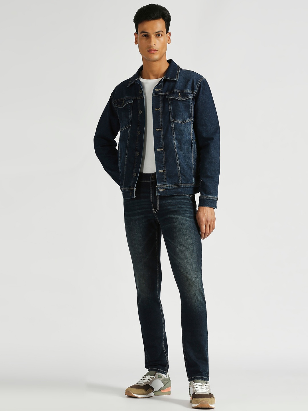 

Pepe Jeans Men Vapour Tapered Fit Light Fade Stretchable Jeans, Blue