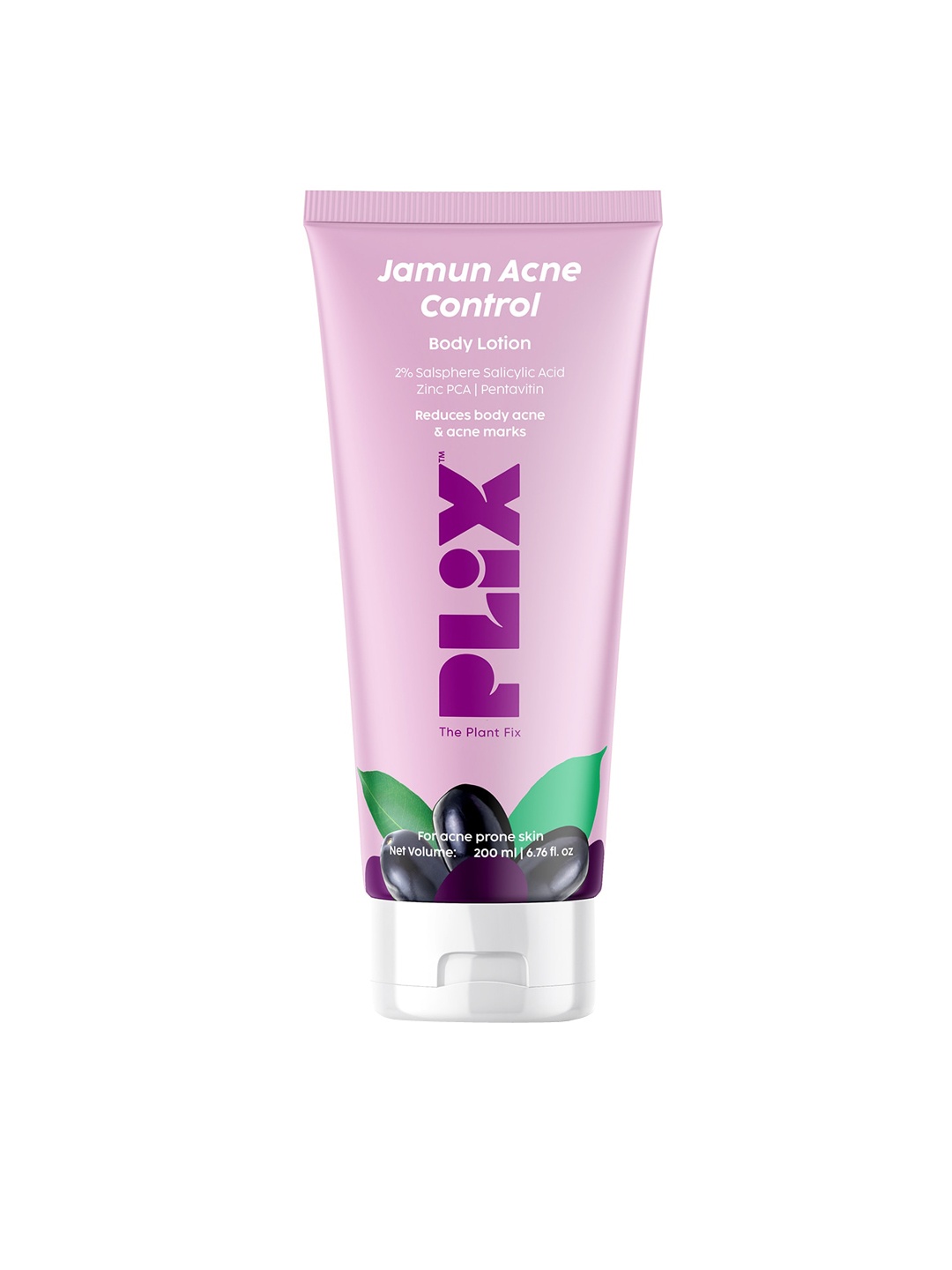 

PLIX THE PLANT FIX Jamun Acne Control Body Lotion With Zinc PCA - 200ml, Purple