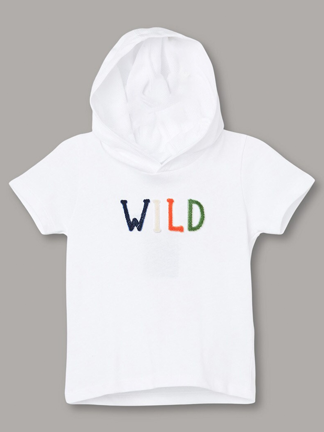 

Juniors by Lifestyle Boys Hooded Cotton T-shirt, White