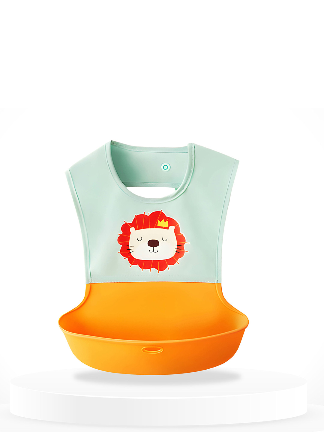 

BAESD Infants Printed Feeding Essential Waterproof Silicone Tableware, Orange