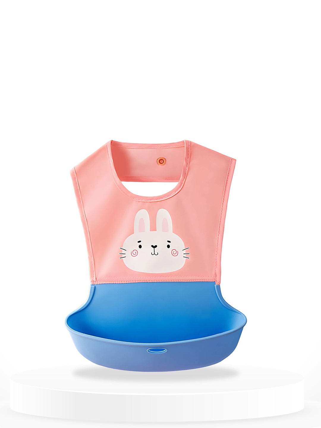 

BAESD Infants Printed Feeding Essential Waterproof Silicone Tableware, Pink