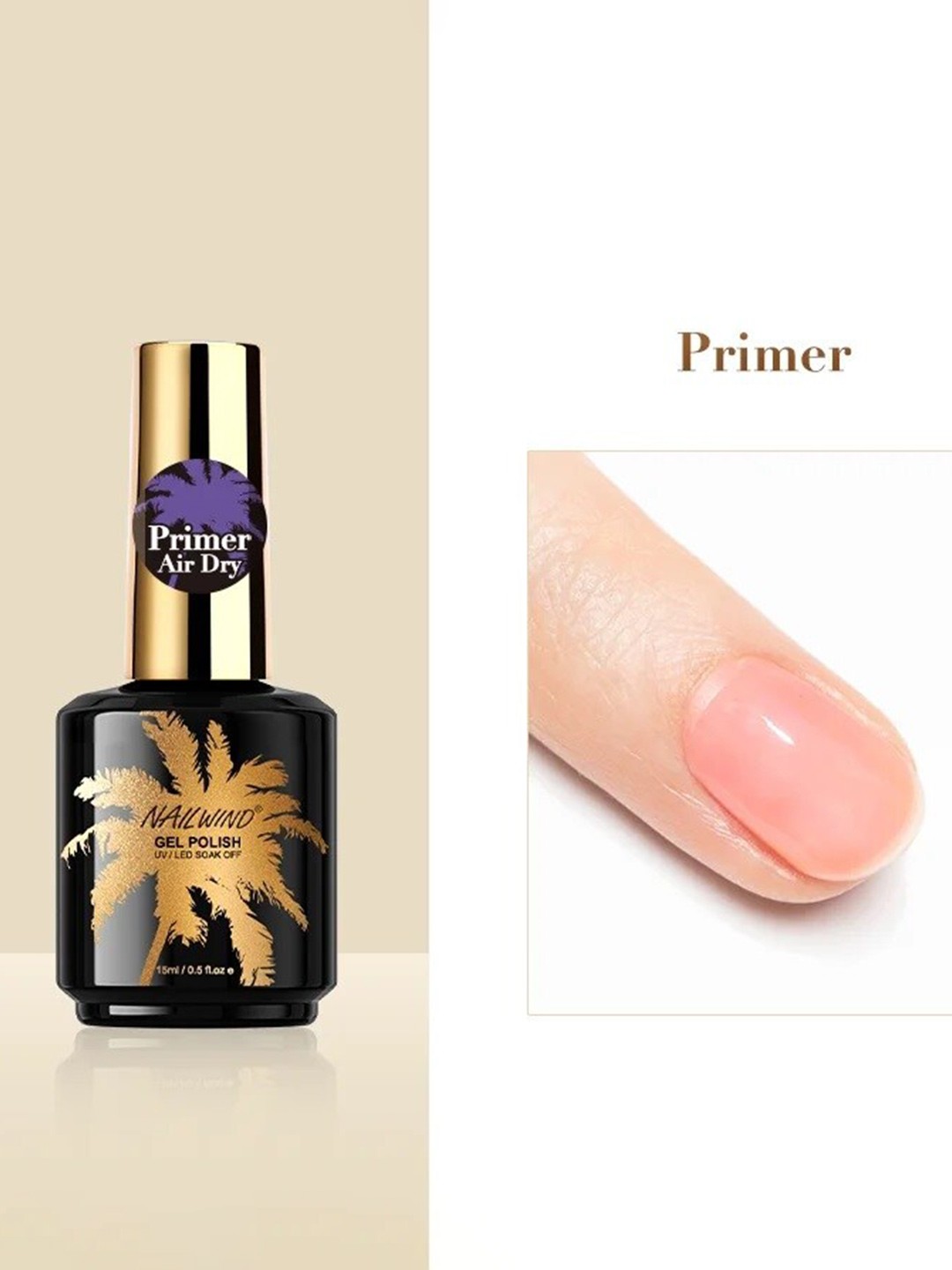 

NAILWIND UV & LED Soak-Off Gel Nail Polish 15ml - Primer, Transparent