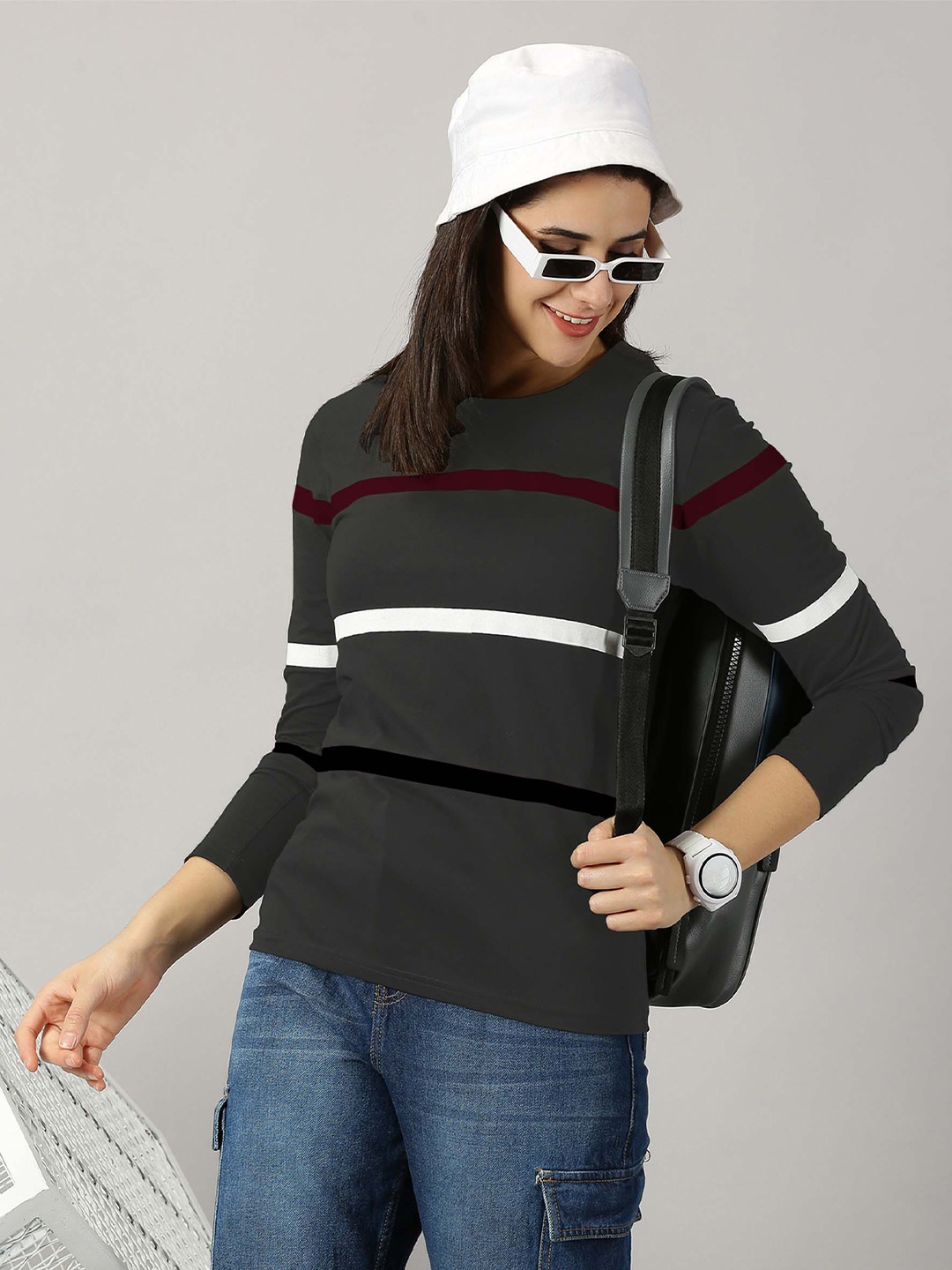 

AUSK Striped Long Sleeves T-shirt, Green