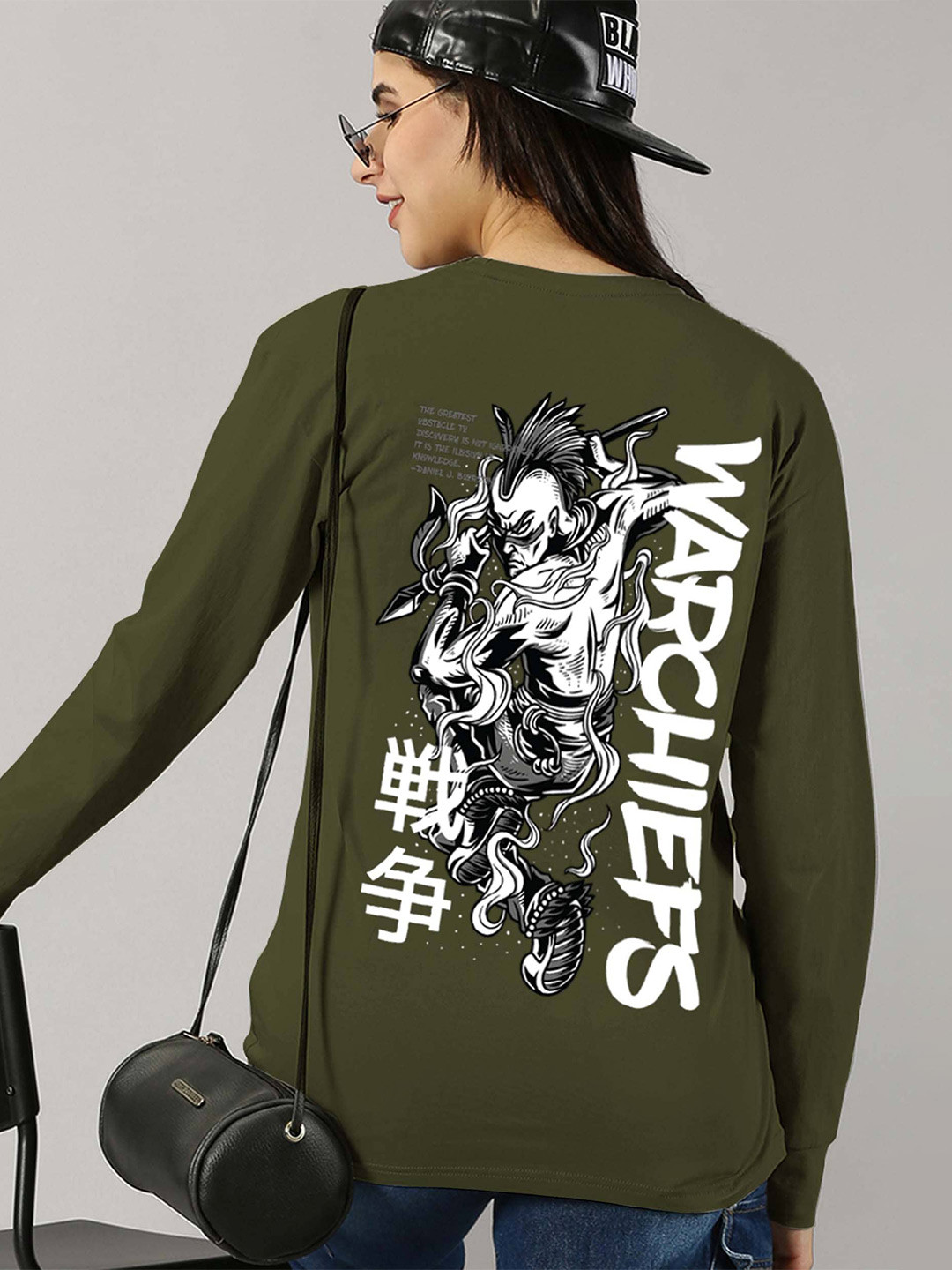 

AUSK Graphic Printed Long Sleeves T-shirt, Olive