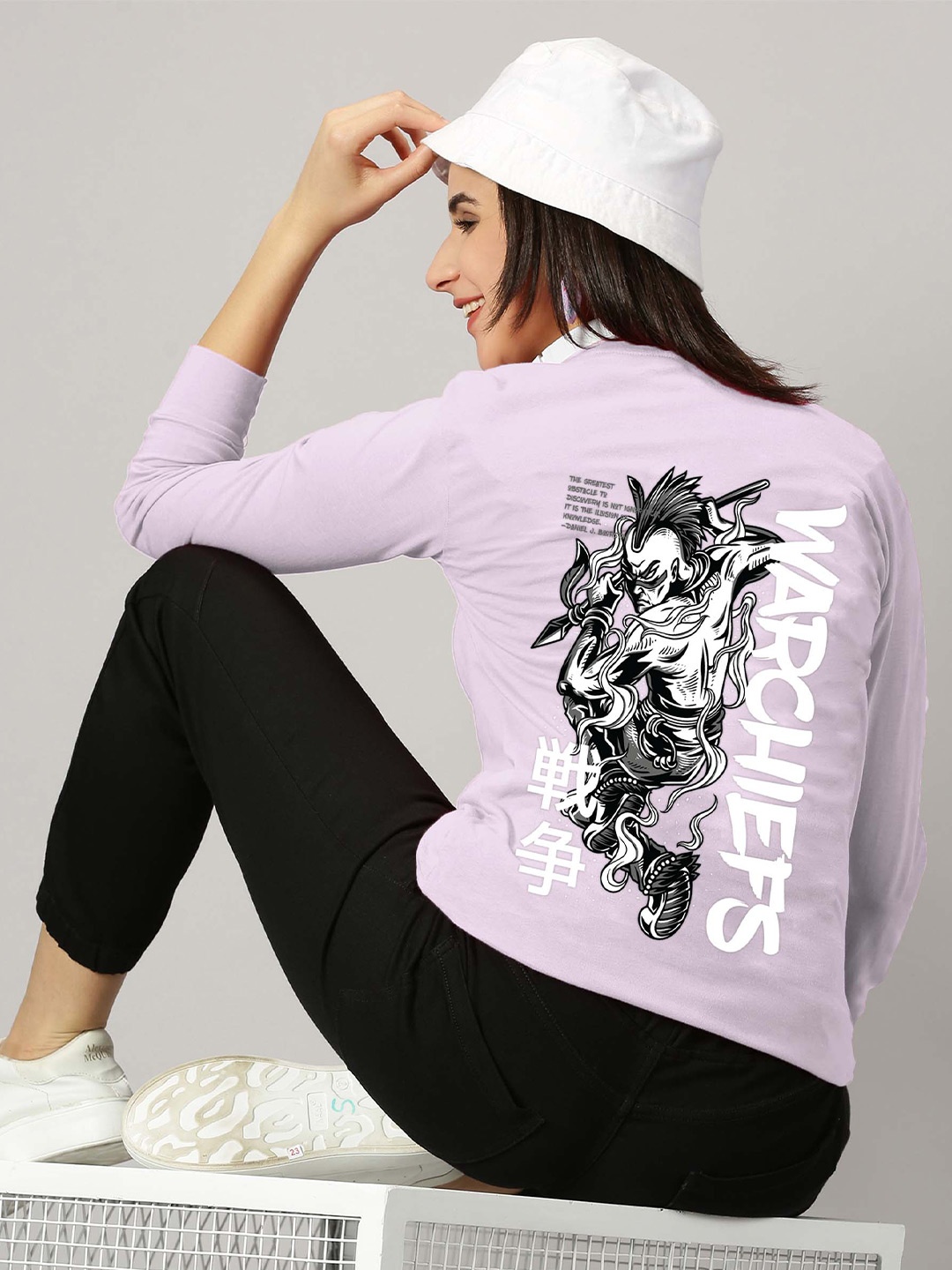 

AUSK Warchief Printed Long Sleeves T-shirt, Purple