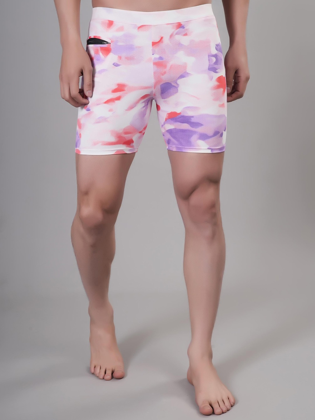 

Apraa & Parma Men Printed Swim Shorts, White