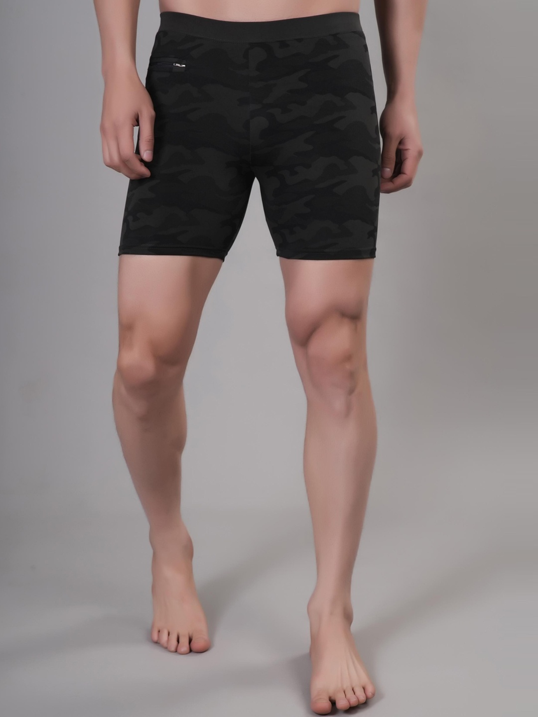 

Apraa & Parma Men Mid-Rise Swim Shorts, Black