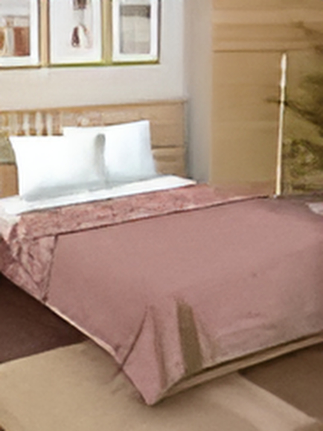 

CURIOUS LIFESTYLE Maroon & Off White Ethnic Motifs Cotton AC Room 150 GSM Double Bed Dohar