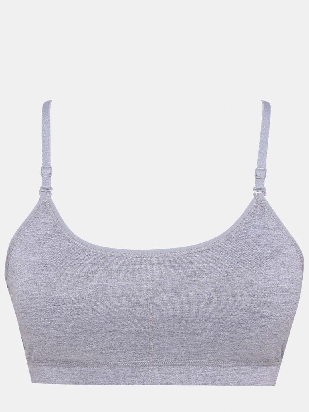 

Sillysally Girls Bralette Bra Full Coverage Removable Padding Non-Wired All Day Comfort, Grey