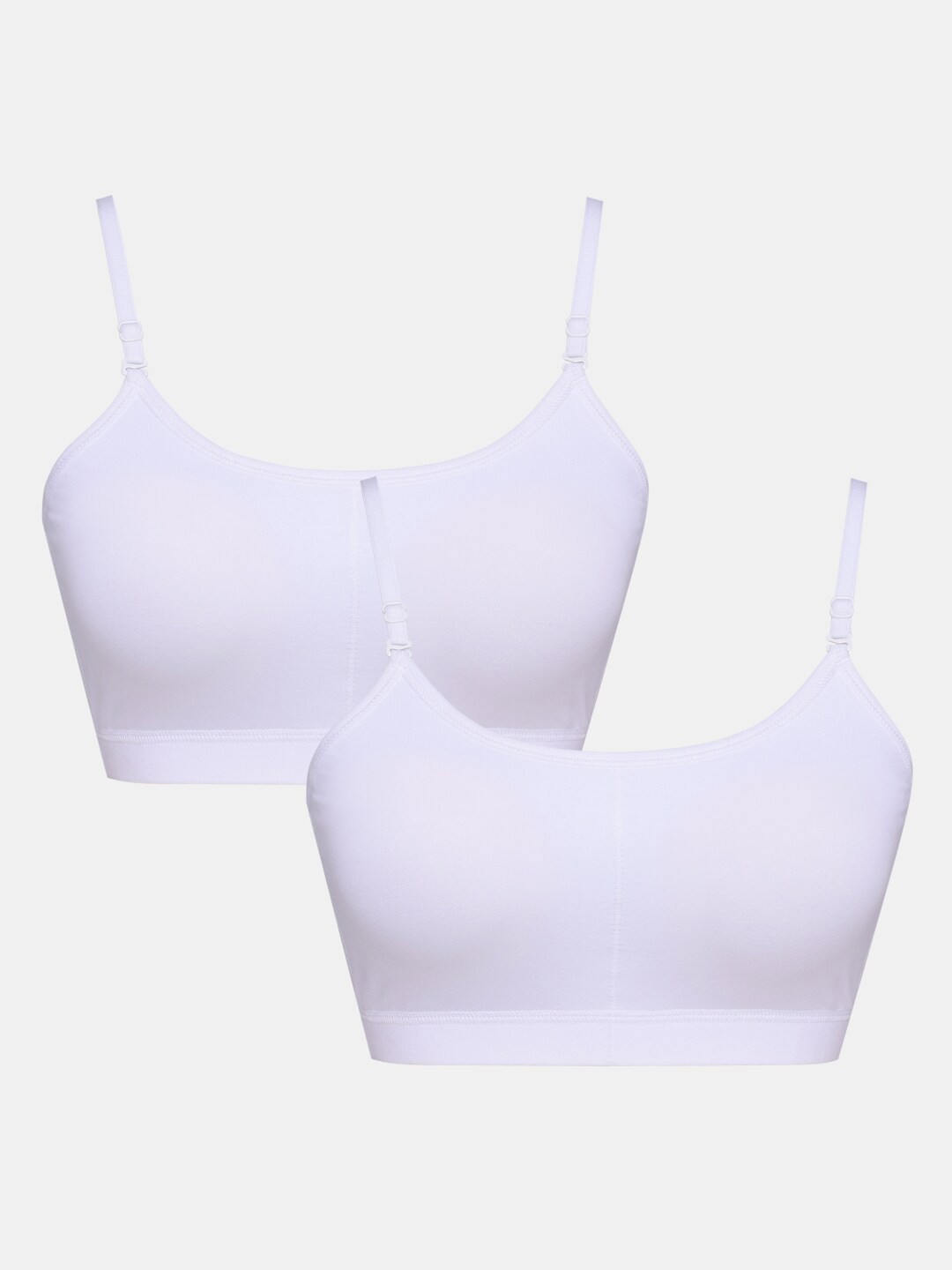 

Sillysally Girls Pack of 2 Full Coverage Bra, White