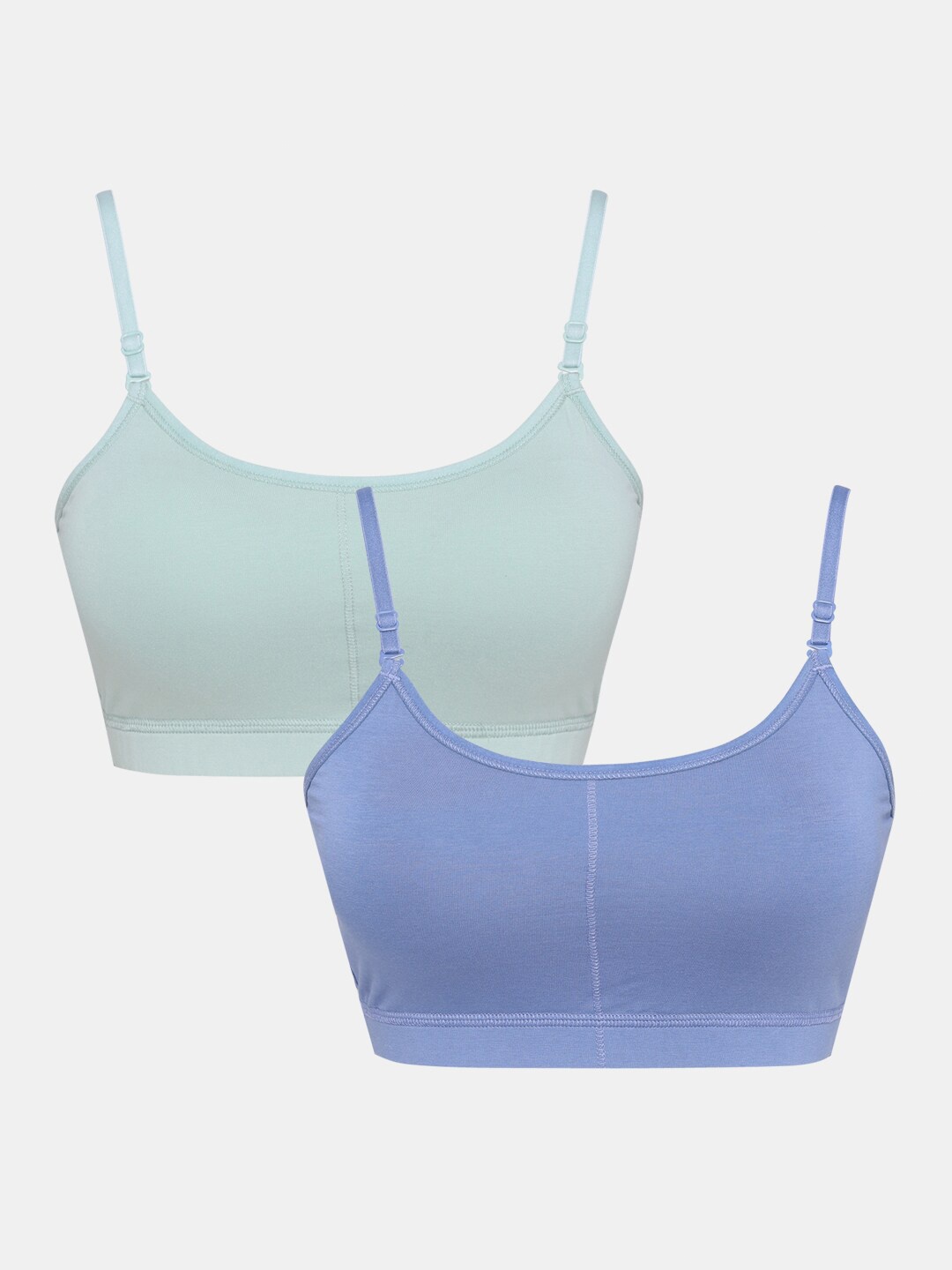 

Sillysally Girls Pack of 2 Full Coverage Bra, Blue