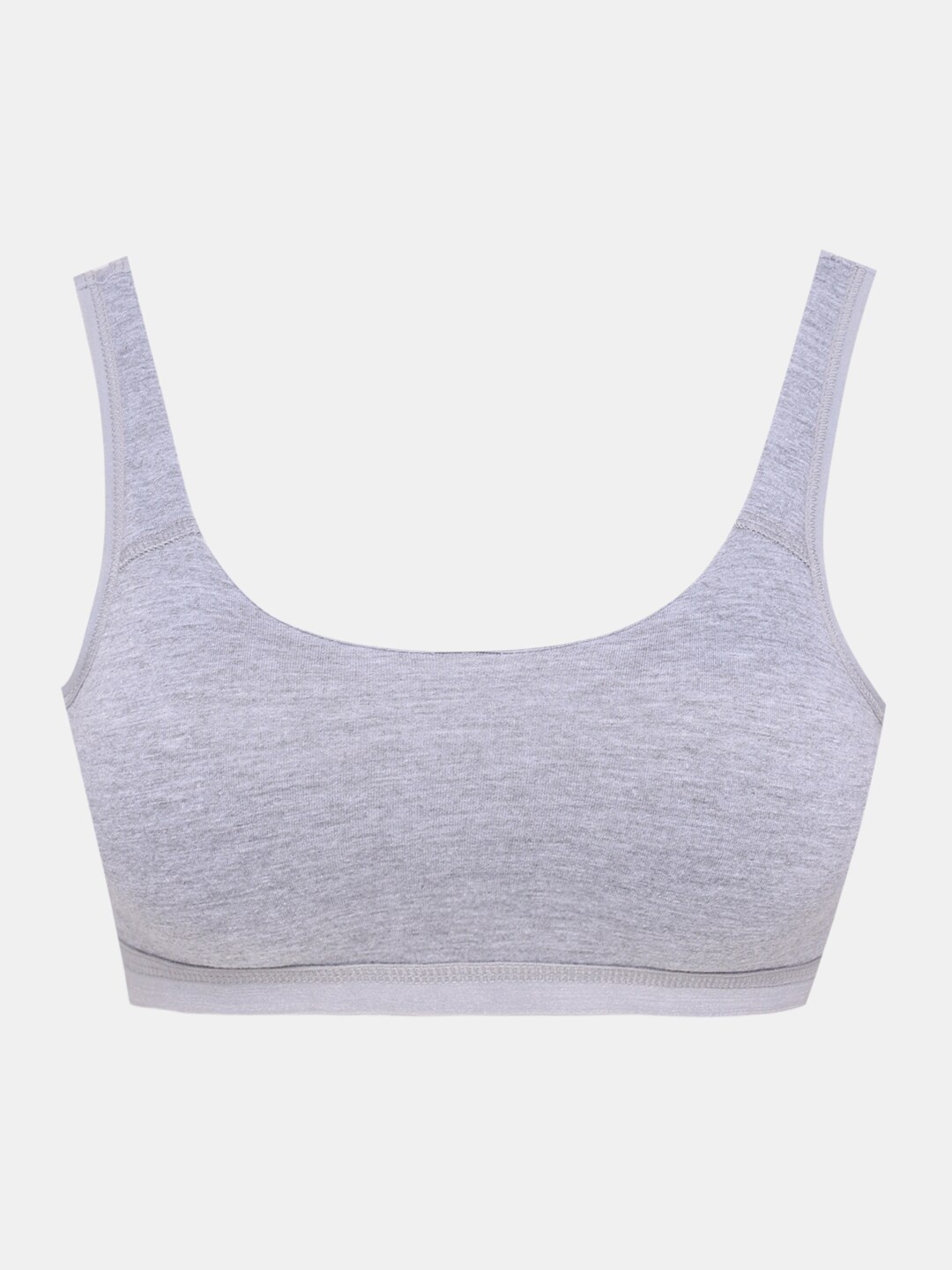 

Sillysally Girls Workout Bra Full Coverage Removable Padding High Support All Day Comfort, Grey