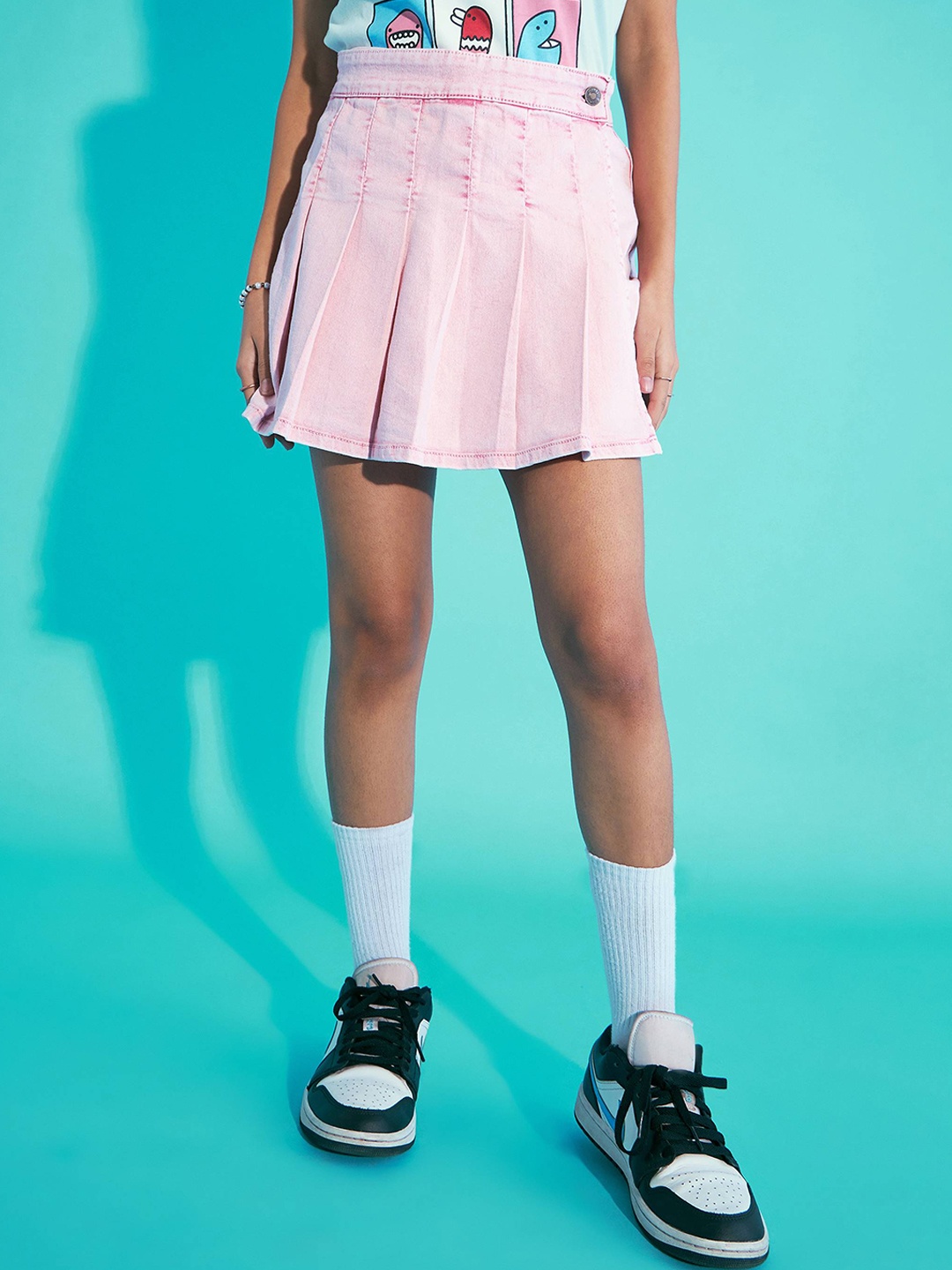 

Noh.Voh - SASSAFRAS Kids Girls Washed Mini Skorts, Pink